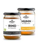 Biological Bone Broth 6x500ml Set - Beef & Chicken | Nutritious Long-Cooked Broth for Optimal Health - Buy Online on GoSupps.com