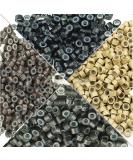 KOCONI 1000 Pcs 4.0mm #13 Light Blond Silicone Lined Micro Rings for Prebond Hair Extensions - Buy Online on GoSupps.com