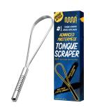 Mastermedi Tongue Scraper Bad Breath Treatment for Adults & Kids Food Grade 100% Stainless Steel Tongue Scrapers for Oral Care 1 Count (Pack of 1) - Buy Online on GoSupps.com