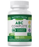 Nature's Truth Adult ABC Complete Multivitamin | 100 Caplets | Non-GMO & Gluten Free - Buy Online on GoSupps.com