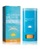 Buy Sunscreen Stick SPF 50+ - Lightweight Water Resistant Face Sunscreen for All Skin Types - Effective UV Protection & Moisturizing | International Shipping - Buy Online on GoSupps.com