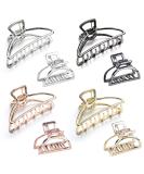 Vegcoo 8 pieces metal hair clips 4 cm small and 7.5 cm large crescent -shaped hair clip non -slip hair clip for girls and women 8 pieces - Buy Online on GoSupps.com