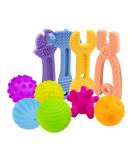 Sensory Balls & Silicone Teethers Combo for Baby 3-6 Months - 6 Pack & 4 Pack by ROHSCE - Buy Online on GoSupps.com