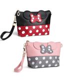 yiwoo 2 Pack Cosmetic Bag Mouse Ears Bag with Zipper Cartoon Leather Travel Makeup Handbag with Ears and Bow-knot  Cute Portable Cosmetic Bag Toiletry Pouch for Women Teen Girls Kids(Pink&Black) Pink/1+black/1 - Buy Online on GoSupps.com