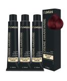 Femmas 3x Dark Blonde Red Hair Color 6.66 - Professional Cream with Argan Oil & Keratin | Permanent Tinting for Radiant Results - 100ml 3 Pack - Buy Online on GoSupps.com