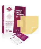 Manuka Honey Gauze Dressing 2x2 | Medical Grade Honey Patches for Wound Care | Pack of 10 for Faster Healing - Buy Online on GoSupps.com