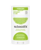 Schmidt's Bergamot & Lime Natural Deodorant Stick - Pack of 2 | Aluminum-Free & Vegan - Buy Online on GoSupps.com