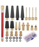 Hejo 33-Piece Bicycle Valve Adapter Set | French Valve & Air Pump Adapters | Metal with Sorting Box for Pumps & Compressors - International Shipping Available - Buy Online on GoSupps.com
