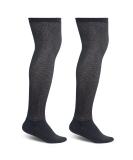 Men's Bamboo Diabetic Over the Knee Socks - Circulatory Loose Fit, Seamless Moisture Wicking for Smelly Foot - Black, Size 13-15 (2 Pairs) - Buy Online on GoSupps.com