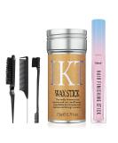 Hair Styling Set | 3 Combs Non-Greasy Wax Stick & Finishing Stick - Perfect for Any Hair Type - Buy Online on GoSupps.com