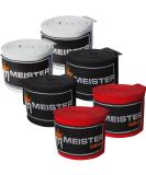 Meister Adult 180" Hand Wraps for MMA & Boxing - 3 Pairs Pack - Buy Online on GoSupps.com