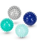 Massage Ball Set of 4 - Hedgehog & Nopping Balls for Trigger Point Therapy & Stress Relief - Mini Fascia Ball 6.5cm with Bag - Buy Online on GoSupps.com