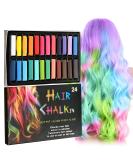 Buy THNKSTAPS 24-Piece Temporary Hair Color Chalk Set for Kids | Washable Hair Dye for Parties Carnival Christmas & Halloween - Buy Online on GoSupps.com