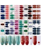 16 Sheets Nail Polish Stickers Full Nail Wraps Self Adhesive UK Moon Star Love Patterns Self-adhesive Nail Polish Self-adhesive Nail Stickers Gel Nail Strips for Women Girls Stars and Moon - Buy Online on GoSupps.com