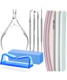 Fandamei Gel Nail Files & Nail Care Set - 100/180 Grit Buffers Tongs & Shaver for Manicure & Pedicure - Z-Blue | Premium International Shipping - Buy Online on GoSupps.com