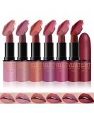 6 Colors Matte Lipstick Set | Velvet Nude Moisturizer Kit - Waterproof Durable & Non-Stick | Perfect Gift Set for All Occasions - Buy Online on GoSupps.com