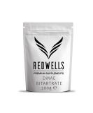 DMAE Bitartrate Powder - 100g Pack | GMO Free Vegan Cognitive Enhancer by REDWELLS - Buy Online on GoSupps.com