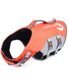 ThinkPet Dog Life Jacket - Adjustable Reflective Lifesaver for Safety & Buoyancy | Orange XXL - Buy Online on GoSupps.com