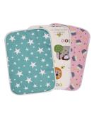 3 Pcs Waterproof Baby Changing Pad Mat Set - Foldable 19.6''X27.5'' Reusable Washable Liners for Indoor Outdoor Travel - Buy Online on GoSupps.com