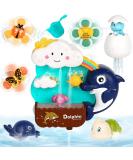 Joyreal Baby Bath Toys - Toddler Bath Toy for 18+ Months Baby Bath Tub Toy with 3 Suction Cup Spinner Toys & 2 Wind Up Bath Toys Gift for Boys Girls for 2 3 4 5 Year Old Standard Edition - Buy Online on GoSupps.com