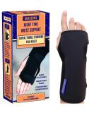 BRACEOWL Carpal Tunnel Wrist Brace, Night Wrist Sleep Support Splint - Fits Right Hand or Left Hand, Wrist Pain Relief, Wrist Support Brace for Women, Men - Buy Online on GoSupps.com