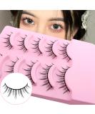 Buy 12mm Manga Lashes - Natural Look Anime Fake Eyelashes Spiky Wispy Faux Mink 5 Pairs for Cosplay - M01 - Buy Online on GoSupps.com