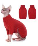 Iecoii Dog Sweater - Warm Turtleneck Knit Sweater for Small Medium & Large Dogs | Winter Clothing for Chihuahua French Bulldog Labrador & More - X-Small Red - Buy Online on GoSupps.com