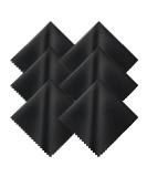 Laeeyin Microfiber Glasses Cleaning Cloth - 6-Pack Screen Cleaner Towels for Glasses Tablets & Screens (15x18 cm Black) | International Shipping - Buy Online on GoSupps.com