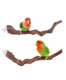 Mogoko Natural Grapevine Bird Perches 2-Pack for Parrots, Parakeets, Cockatiels, Conures, Macaws, Love Birds, Finches - Birdcage Stands and Accessories - Buy Online on GoSupps.com