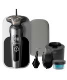 Philips Shaver Series 9000 Prestige SP9885/35 - Wet/Dry Electric Shaver, SkinIQ Technology, Beard Styler, Nose Trimmer, Qi Charging - Bright Chrome - Buy Online on GoSupps.com