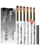 Saviland 6PCS Professional Kolinsky Acrylic Nail Brush Set for Nail Extension & Carving - Sizes 4/8/10/12/14/16 - Buy Online on GoSupps.com