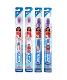 Oral-B Princess Toothbrush for Little Girls 3+ Extra Soft - Pack of 4 (Characters Vary) - Buy Online on GoSupps.com