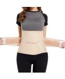 Abdominal Binder Post Surgery Postpartum Recovery C-Section Belly Band Hernia Support Belt - Beige X-Large - Buy Online on GoSupps.com