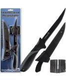 Angel-Berger Filleting Knife with Sharpener | Premium Coated Fishing & Fillet Knife for Perfect Cuts - Buy Online on GoSupps.com