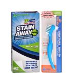 Stainaway Denture Cleaner: 80 Tablets Bundle + Dentu-Care Brush for Full/Partial Dentures - Maintain Oral Care & Sparkle - Buy Online on GoSupps.com