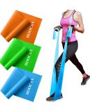 Hoocan Resistance Bands Elastic Exercise Bands Set for Recovery, Physical Therapy, Yoga, Pilates, Rehab,Fitness,Strength Training Orange Green Blue - Buy Online on GoSupps.com