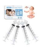 Aufisi Nasal Syringe Set for Babies - 4 Reusable Nasal Douches 10ml Portable Nasal Rinse with Silicone Tip - Safe & Comfortable High-Quality Nasal Care - Buy Online on GoSupps.com