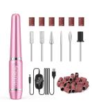 JIASHENG USB Electric Nail Drill | Portable Electric Nail File for Acrylic & Gel Nails | Professional Manicure & Pedicure Kit | Pink - Perfect for Home & Salon Use - Buy Online on GoSupps.com