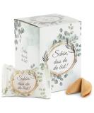 Food crew 12x lucky cookies Nice that you are there - individually packaged - guest gift wedding guests with sayings german - communion mit. - Buy Online on GoSupps.com
