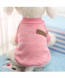 Buy Idepet Pet Cat Dog Sweater - Warm Fleece Coat for Small Medium Large Dogs & Cats - Pink & Gray - International Shipping - Buy Online on GoSupps.com