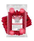 Sweet Roots Cherry Licorice Twists - Jumbo 16 oz Bag | Vegan Fat Free Made with Real Fruit Juice Certified Kosher - Buy Online on GoSupps.com