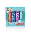 Dirty Works Feed My Lips Lip Balm Set - 4x4g Gift Set | Various Flavours | International Shipping Available - Buy Online on GoSupps.com