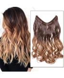 Silk-Co Adjustable Rubber Band Hair Extensions - Invisible Cord Light Brown to Chestnut Brown 50cm Synthetic Women s Hairpieces - Buy Online on GoSupps.com