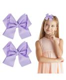 6 Inch Purple Grosgrain Ribbon Hair Bow Clips - Fashionable Hair Accessories for Girls, Women, Toddlers - Perfect for Christmas, Wedding, Birthday - Alligator Clips - A3HDJFJ (Purple) - Buy Online on GoSupps.com