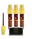 Yogic Mantra Shringar Bindi Liquid Deep Red Maroon Kumkum Bundle - Premium Kum Kum with Almond & Aloe Extracts for Bindis, Tikka & Temporary Tattoo - 3 Bottles + TeaLegacy Sample - Buy Online on GoSupps.com