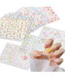 Fychuo 30Pcs Self-Adhesive Nail Stickers - Colorful Flower Gel Decals for DIY Nail Art - Butterfly Decoration for Women - Buy Online on GoSupps.com