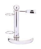 Plissons 5241 Nickel-Plated Shaving Brush & Razor Holder | Premium International Shipping - Buy Online on GoSupps.com