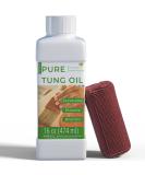 Godora 16 oz Pure Tung Oil for Wood Finishing | Indoor & Outdoor Wood Sealer | Waterproofing & Food Safe Furniture Oil (16 fl oz) - Buy Online on GoSupps.com