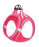 Adjustable Reflective Dog Harness for Small Dogs - Breathable Anti-Train Design Ideal for Walking & Running | Heele - Rose Red (1 Pack) - Buy Online on GoSupps.com