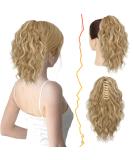 Barsdar 30cm Clip-In Ponytail Hair Extension - Multi-Layered Synthetic Wavy Tail in Light Ash Blonde & Highlights for Women & Girls - Buy Online on GoSupps.com